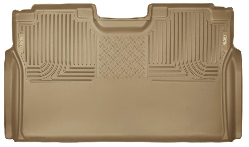 Ford F-150 Floor Mat - Rear - Husky Liners - WeatherBeater - Tan - 2015